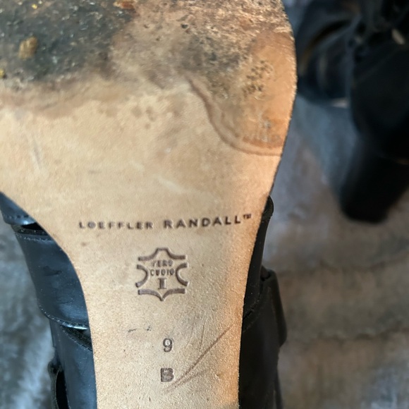 Loeffler Randall Black Pointed Lace-Up Women's Heels - Picture 6 of 8